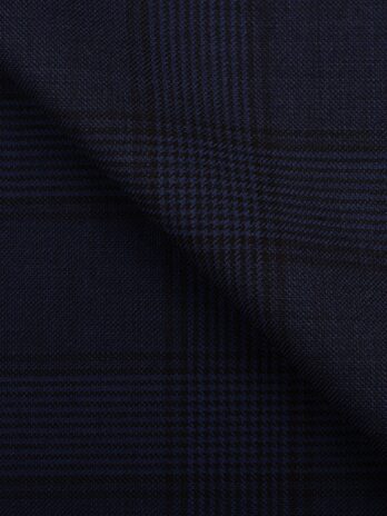 Midnight Blue – Broad Check Suiting