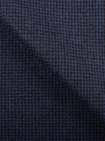 Navy Blue Pin Check Suiting By Vitale Barberis Canonico